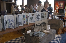 Artist Elaine Benjamin shows off some of her creations Artist Elaine Benjamin shows off some of her creations