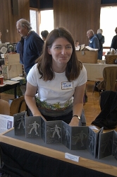 Artist Julia Bradshaw enjoys sharing her book, Comparisons of My Imagination Artist Julia Bradshaw enjoys sharing her book, Comparisons of My Imagination