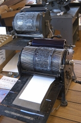 Foreground: A Multigraph Junior No. 40, circa. 1915Background: A Multigraph No. 36, circa. 1920 Foreground: A Multigraph Junior No. 40, circa. 1915Background: A Multigraph No. 36, circa. 1920