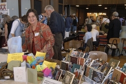 Virginia Dunstan makes open stitch bound blank journals