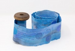 Blue Scroll on Spool - Lorraine Crowder