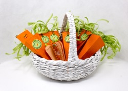 Seven Carrots in a Market Basket - Lorraine Crowder